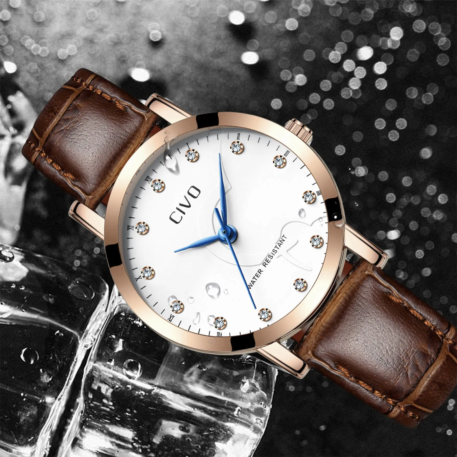 2047C | Quartz Men Watch | Leather Band