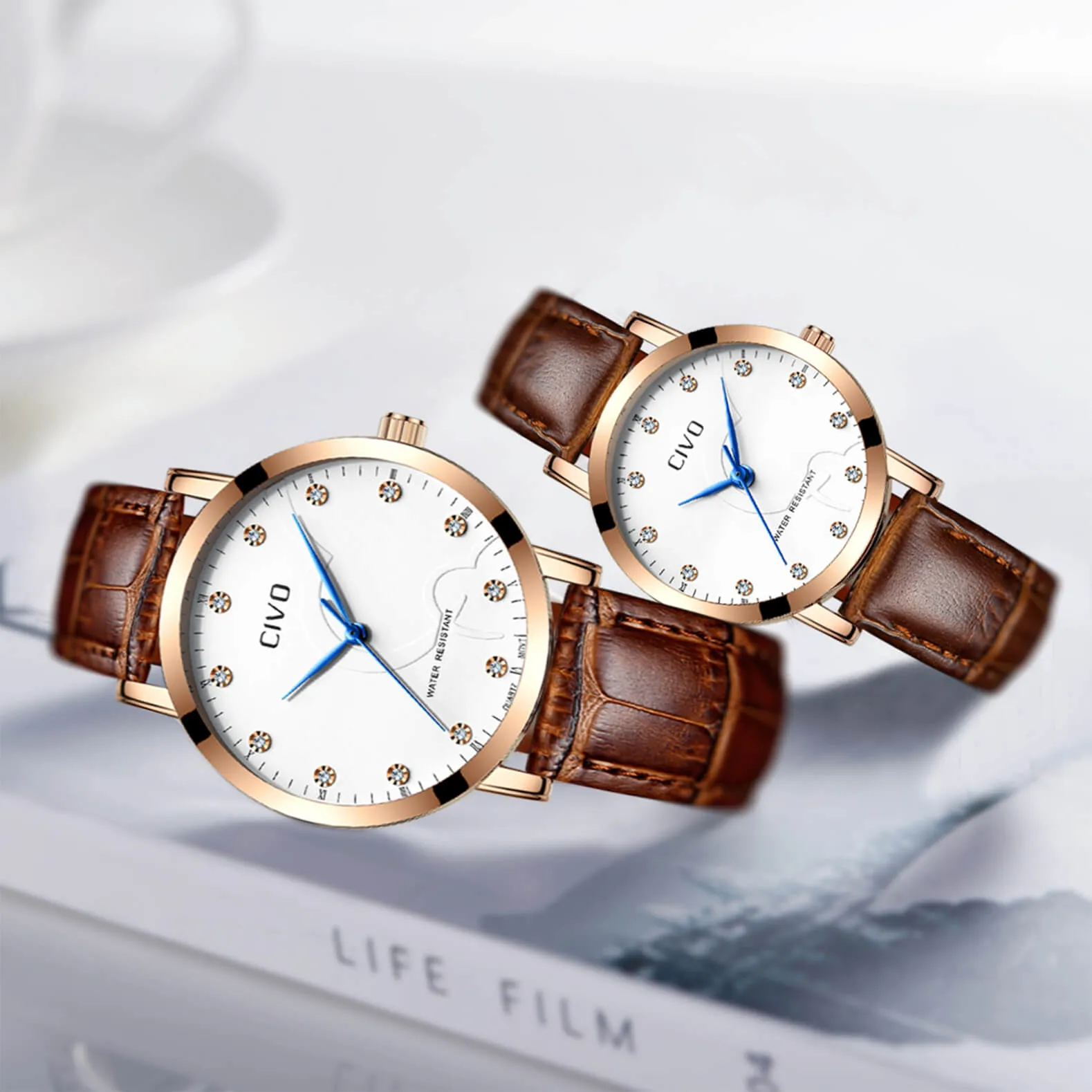 2047C | Quartz Men Watch | Leather Band
