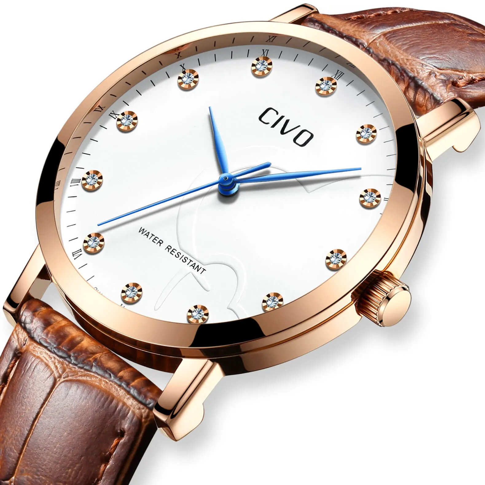 2047C | Quartz Men Watch | Leather Band