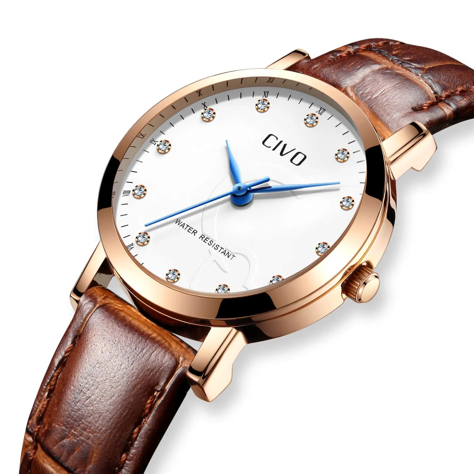 2047C | Quartz Men Watch | Leather Band