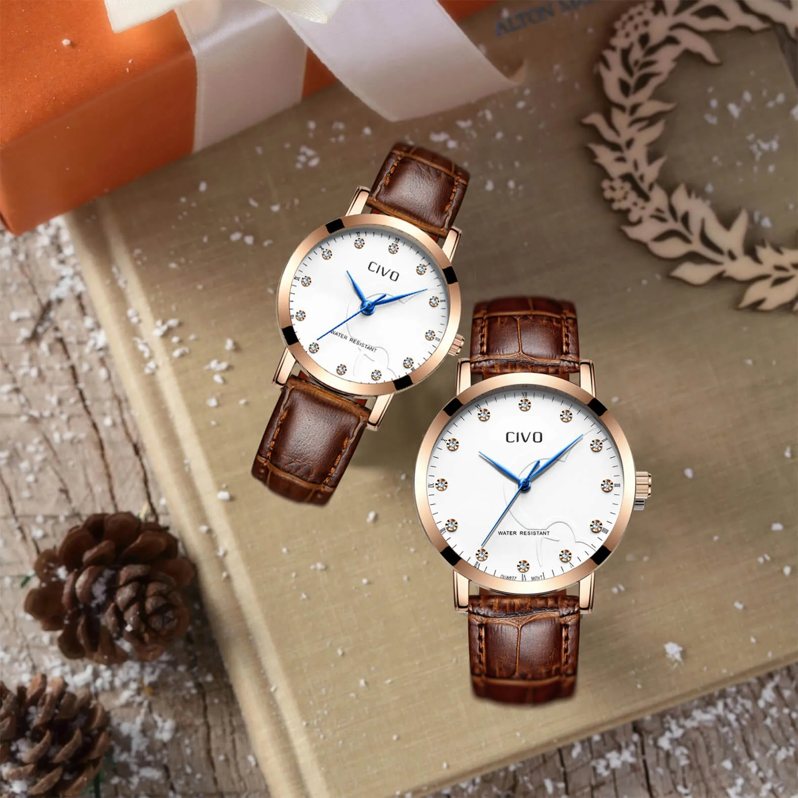 2047C | Quartz Men Watch | Leather Band