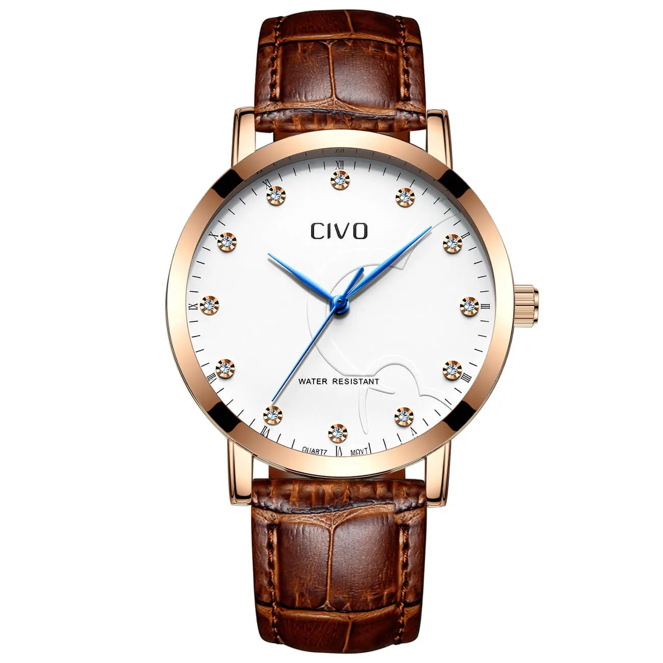 2047C | Quartz Men Watch | Leather Band