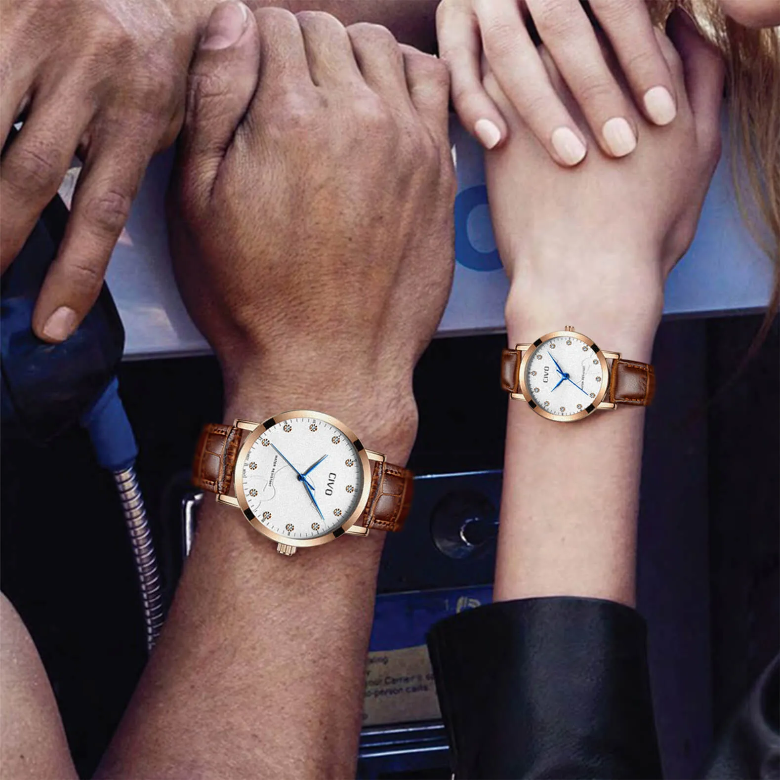 2047C | Quartz Men Watch | Leather Band