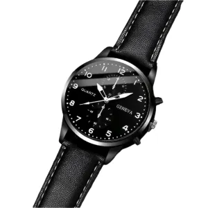 3 Piece Mens Casual Watch Bracelet Set - Without Box
