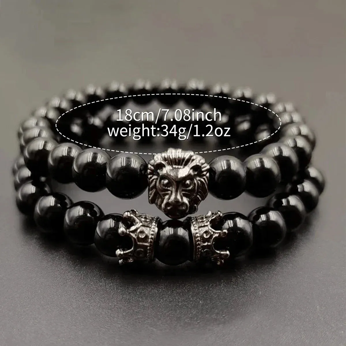 3 Piece Mens Casual Watch Bracelet Set - Without Box