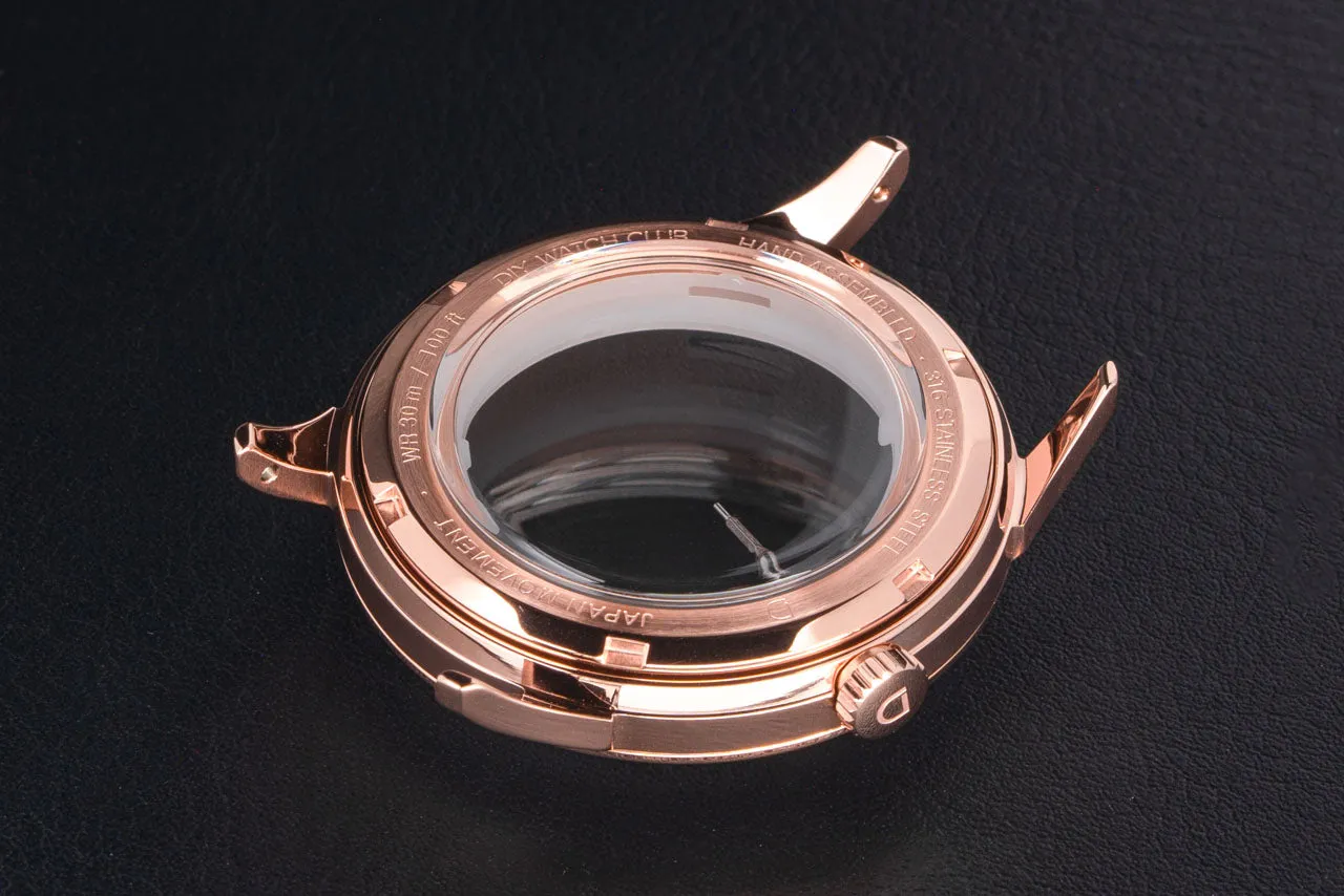 38.5mm Rose Gold Mosel Case Set - Stainless Steel (K1 Crystal)