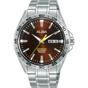 Alba Mechanical Sports Automatic Brown Dial Mens Watch AL4307X