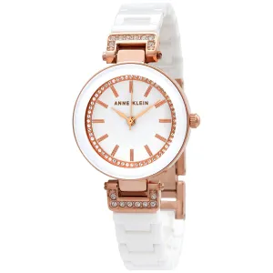 Anne Klein Quartz White Dial Ladies Watch AK/3480RGWT
