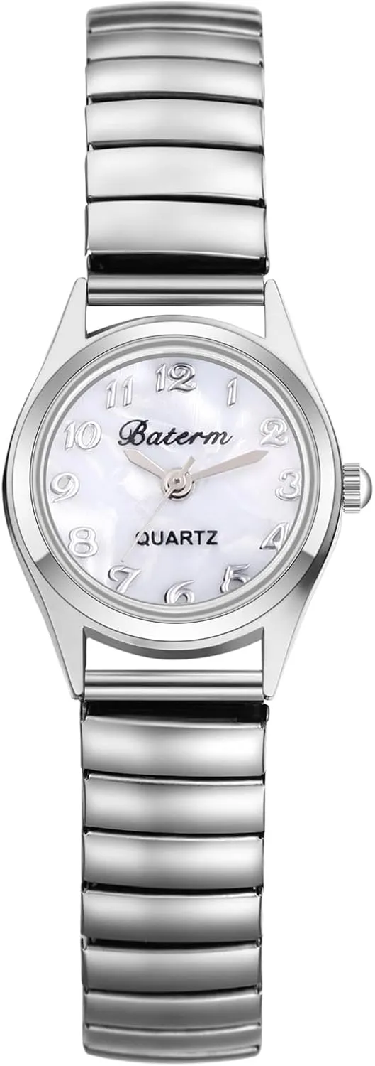 Avaner Women's Elastic Strap Watches: Stretch Band Analog Quartz Stainless Steel Strap Bangle Wrist Watches