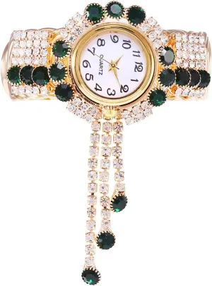 CdyBox Wholesale Women Quartz Watches Alloy Steel Tassel Bracelet Fashion Ladies Bangle Wristwatch Great Gifts