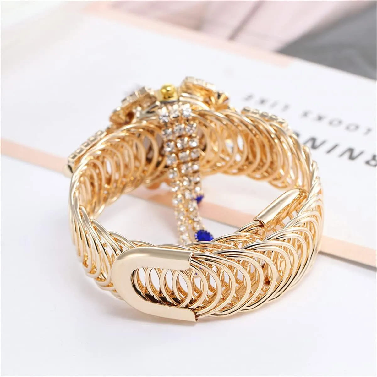 CdyBox Wholesale Women Quartz Watches Alloy Steel Tassel Bracelet Fashion Ladies Bangle Wristwatch Great Gifts