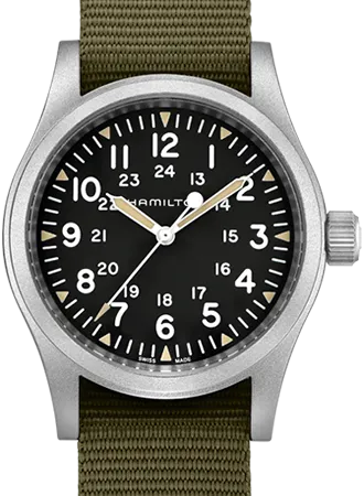 Khaki Field Mechanical Handwinding Black 38 Ref. H69439931