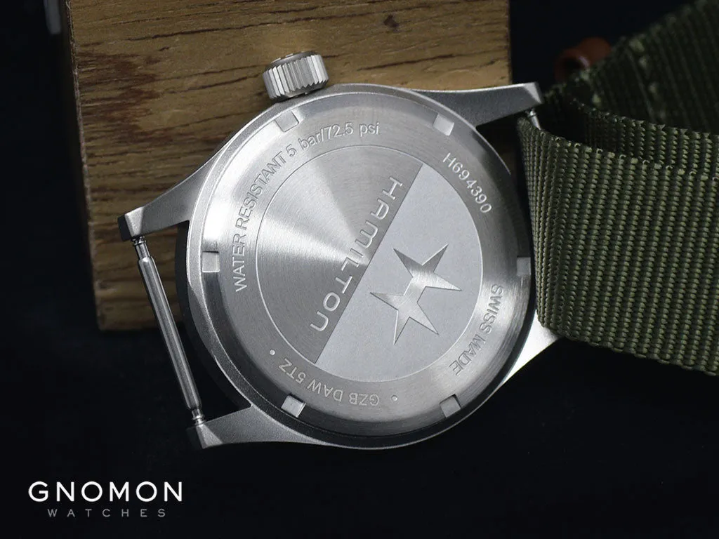 Khaki Field Mechanical Handwinding Black 38 Ref. H69439931