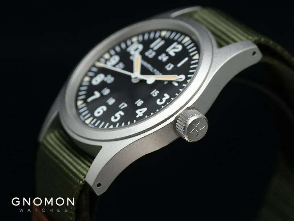 Khaki Field Mechanical Handwinding Black 38 Ref. H69439931