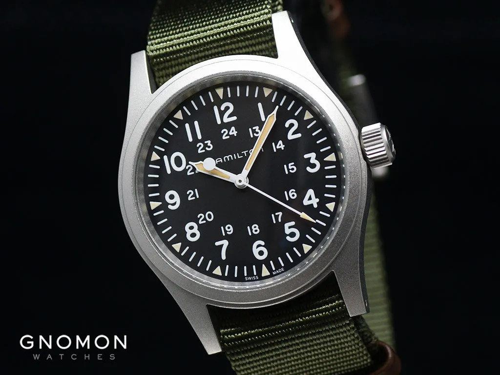 Khaki Field Mechanical Handwinding Black 38 Ref. H69439931