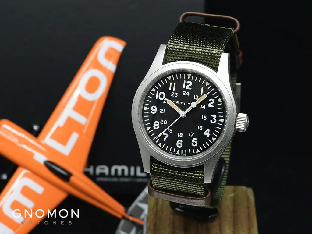 Khaki Field Mechanical Handwinding Black 38 Ref. H69439931
