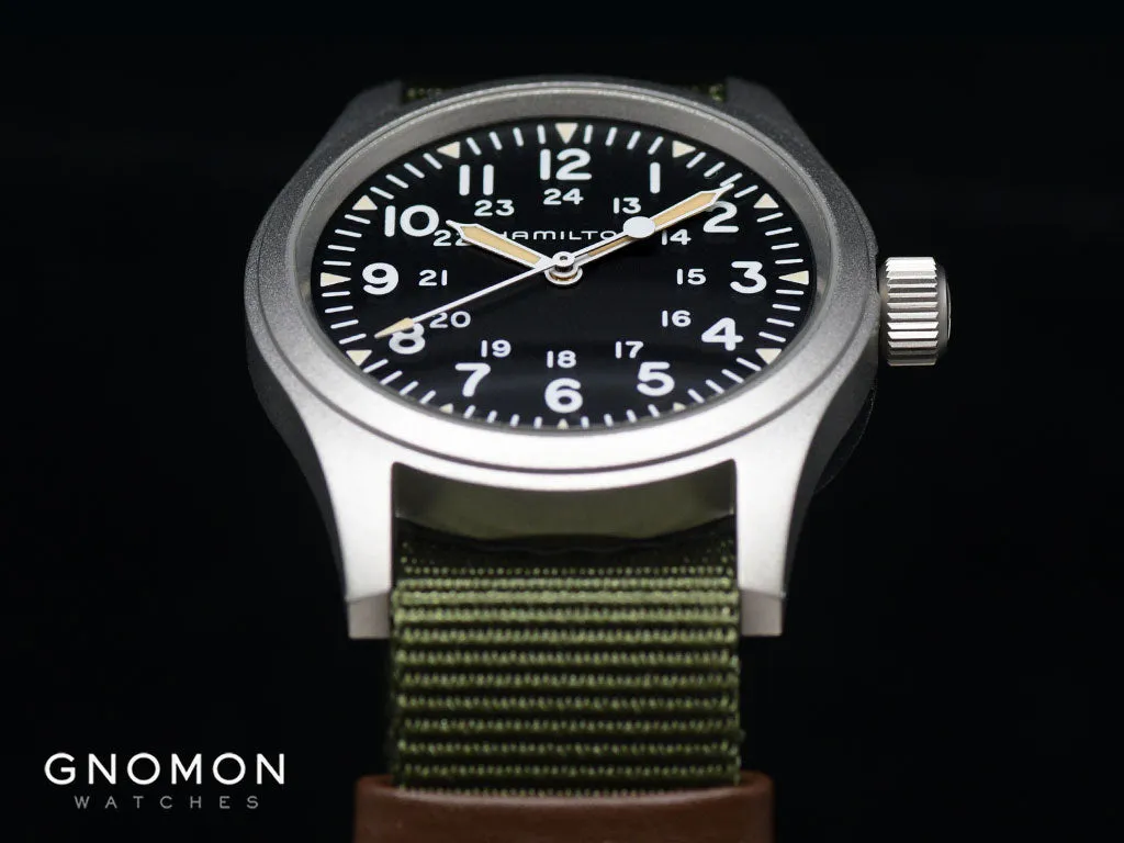 Khaki Field Mechanical Handwinding Black 38 Ref. H69439931
