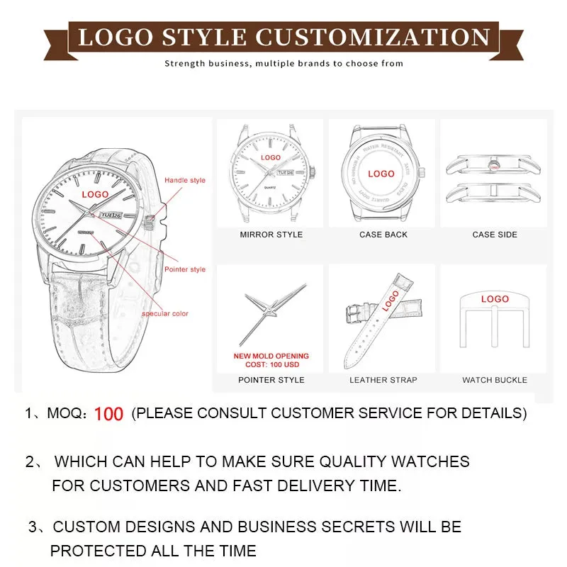 Luxury Fashion Transparent Sports Chronograph Men Water Resist Yellow Color Quartz  Watche