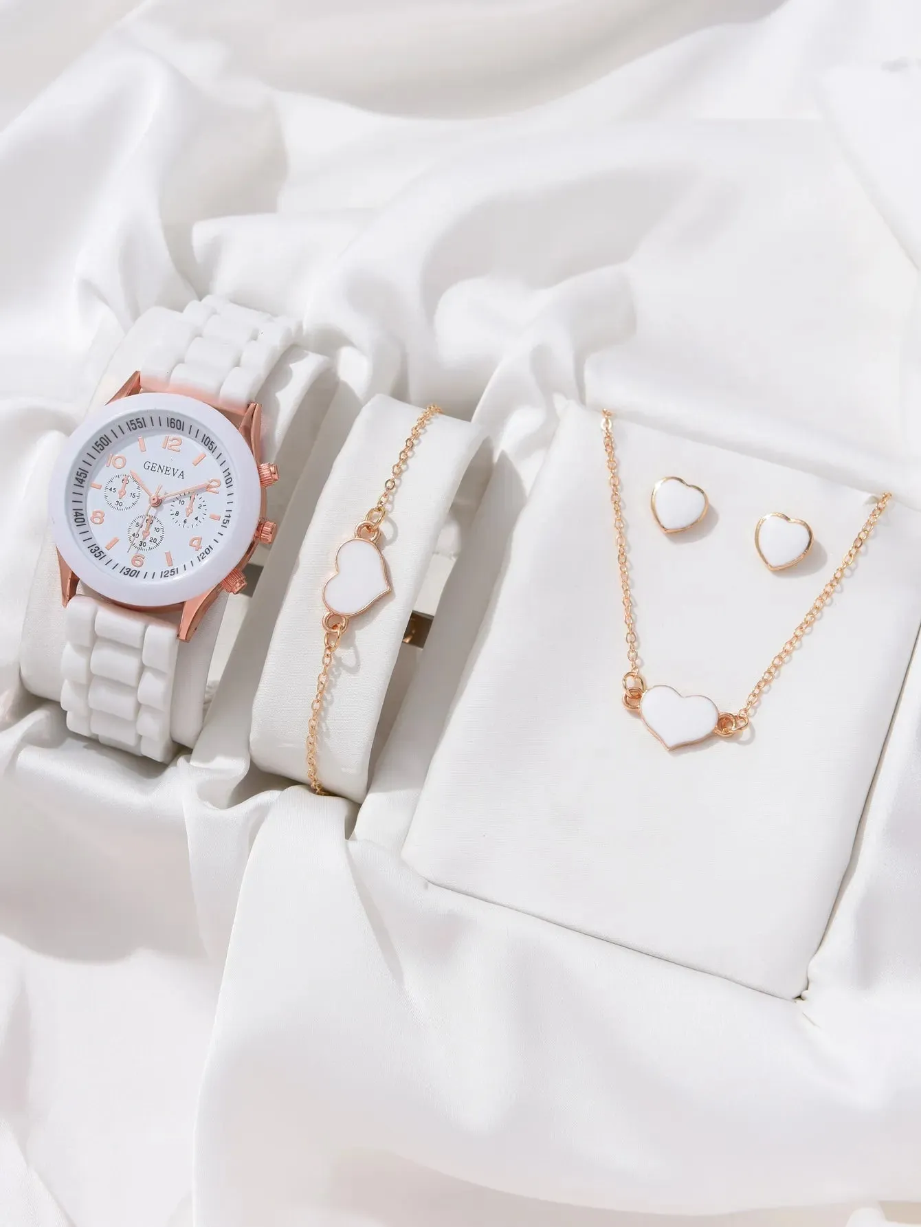 Necklace Earrings Bracelet Set Watches
