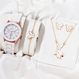 Necklace Earrings Bracelet Set Watches