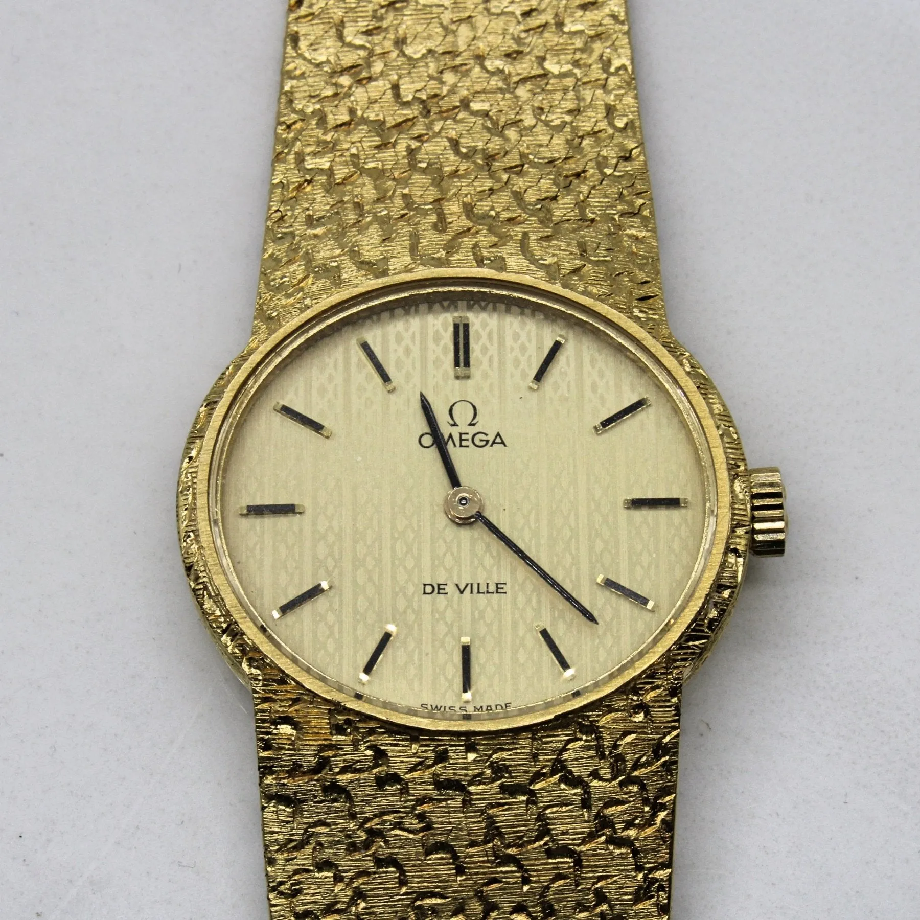 'Omega' Solid Gold De Ville Watch | 6.5" |