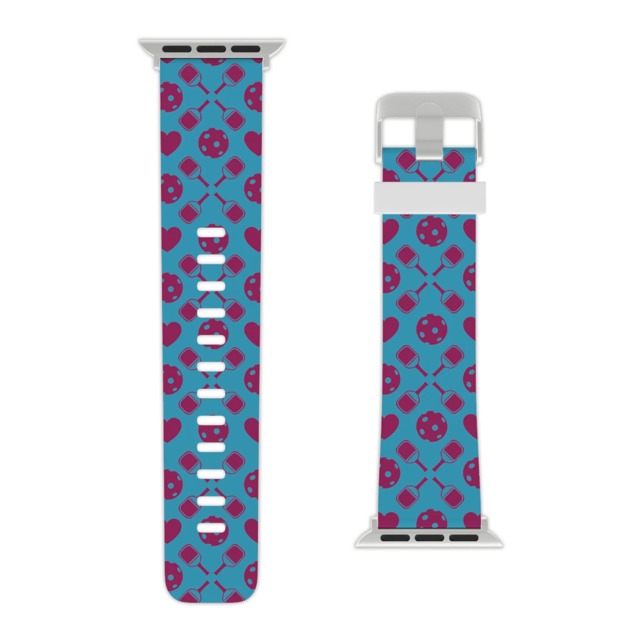 pickle ball pattern, Watch Band for Apple Watch, pickleball, pickle ball, gamer, tennis, ping pong, sports, watch band,