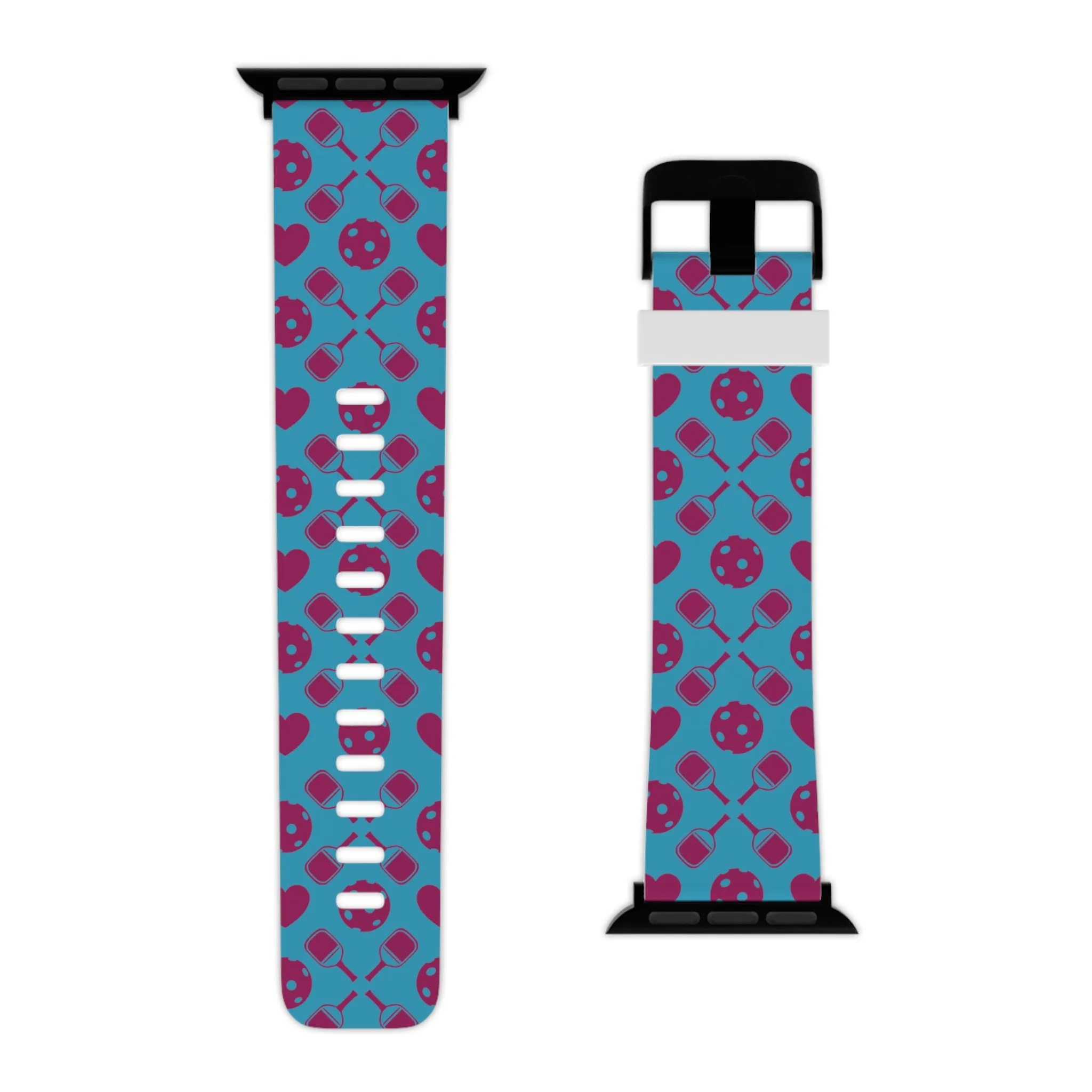 pickle ball pattern, Watch Band for Apple Watch, pickleball, pickle ball, gamer, tennis, ping pong, sports, watch band,