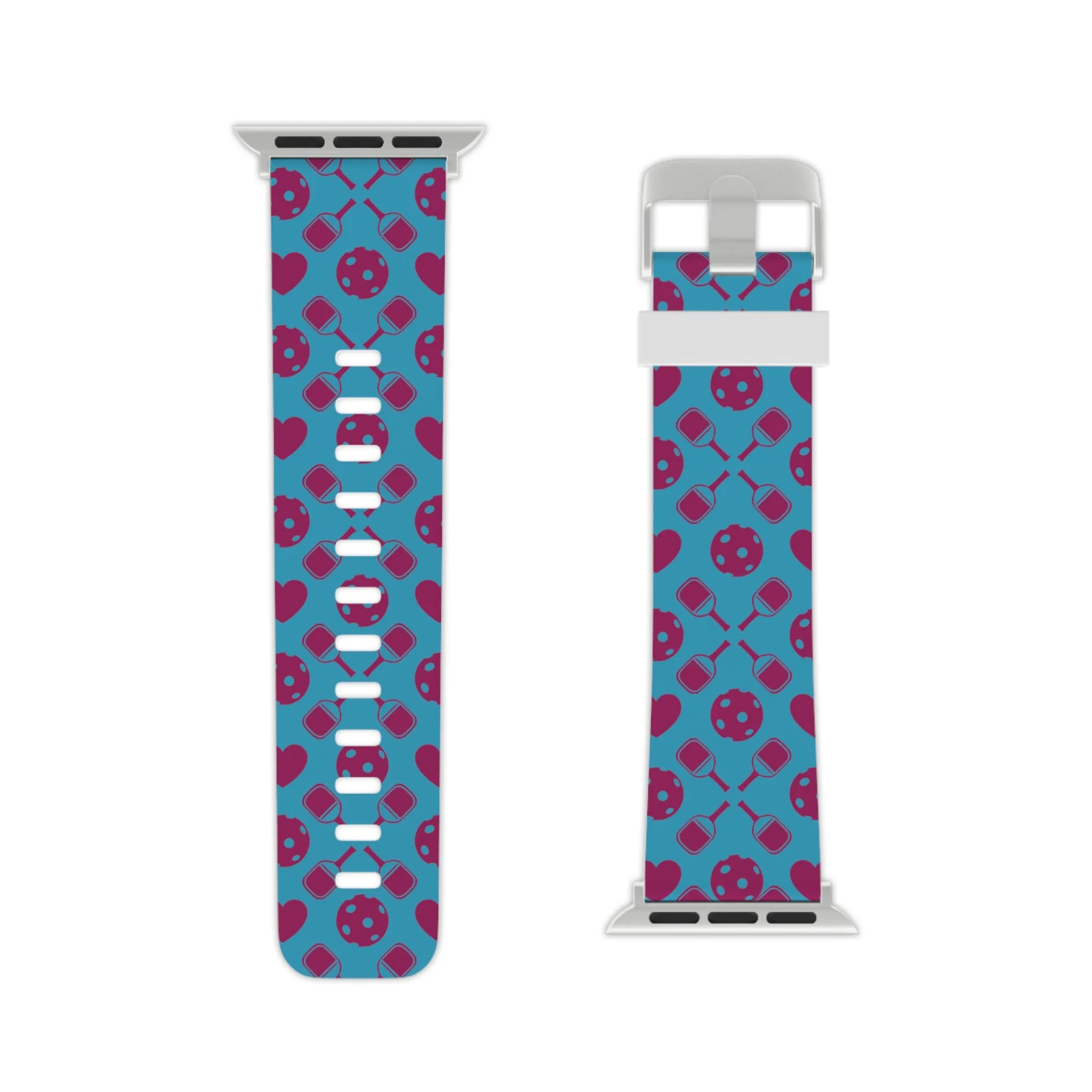 pickle ball pattern, Watch Band for Apple Watch, pickleball, pickle ball, gamer, tennis, ping pong, sports, watch band,