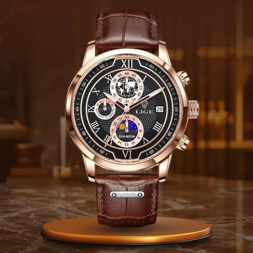 Premium Leather Chronograph Watch