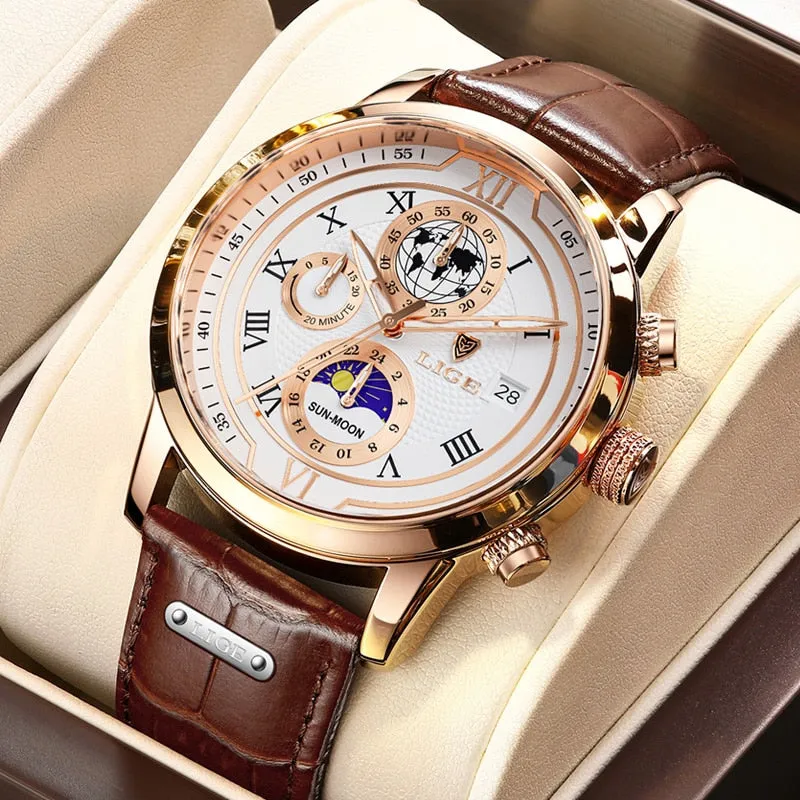Premium Leather Chronograph Watch