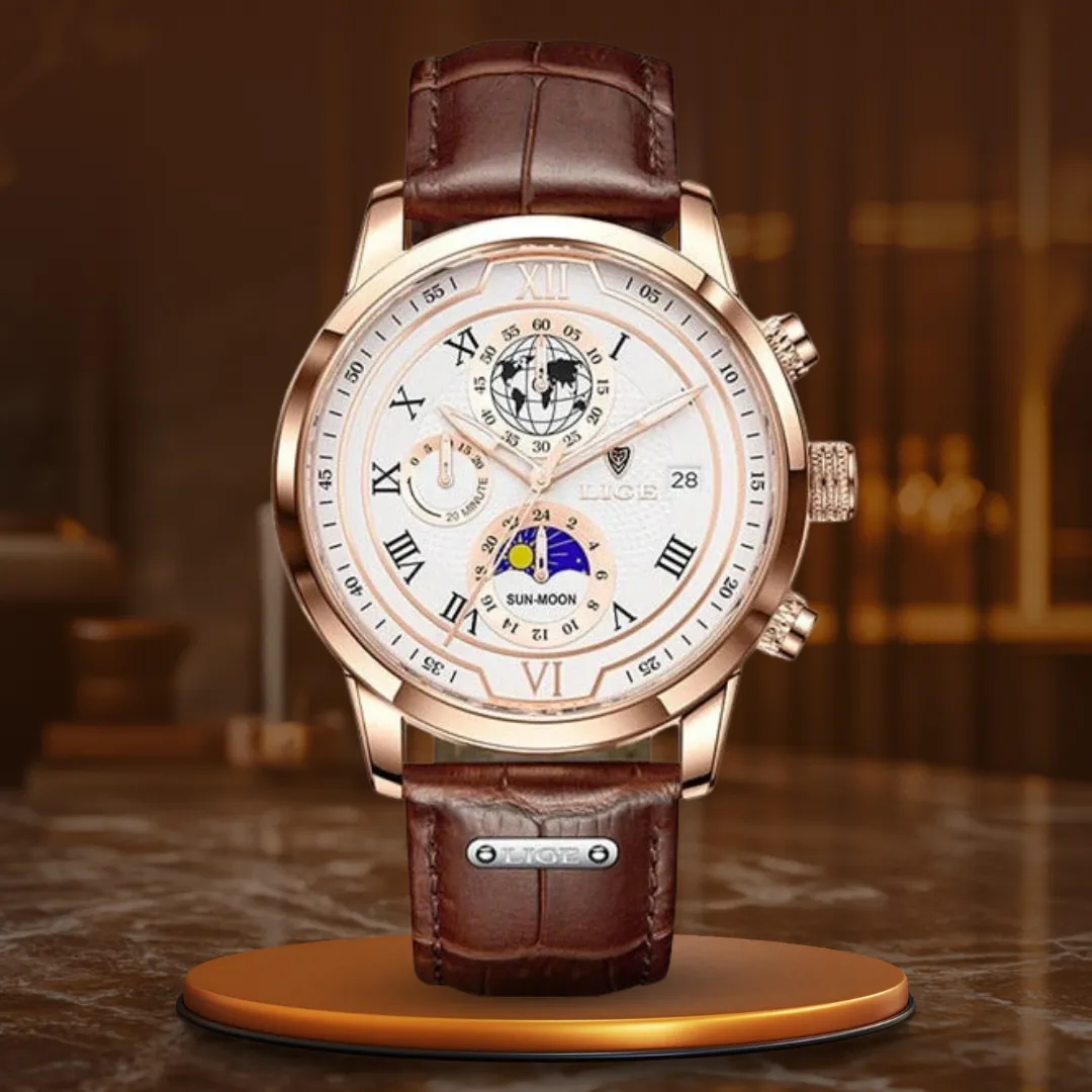Premium Leather Chronograph Watch