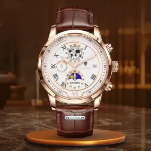 Premium Leather Chronograph Watch