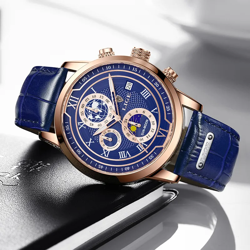 Premium Leather Chronograph Watch