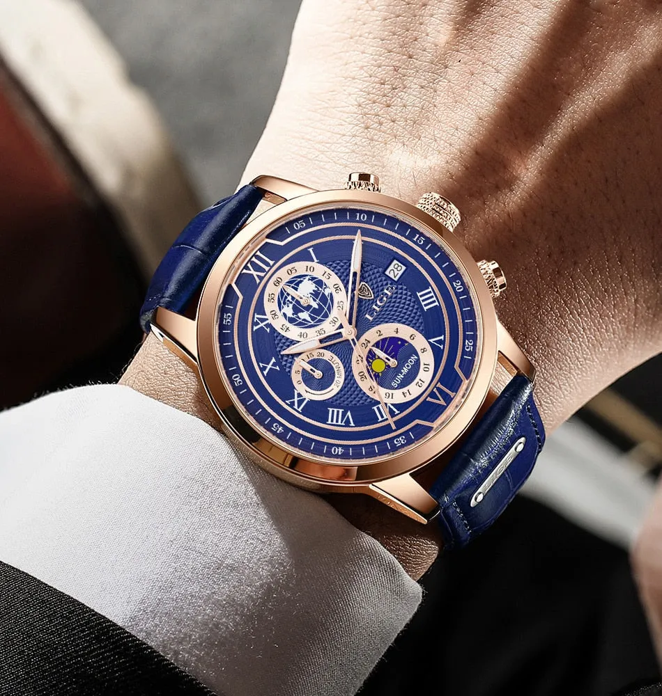 Premium Leather Chronograph Watch