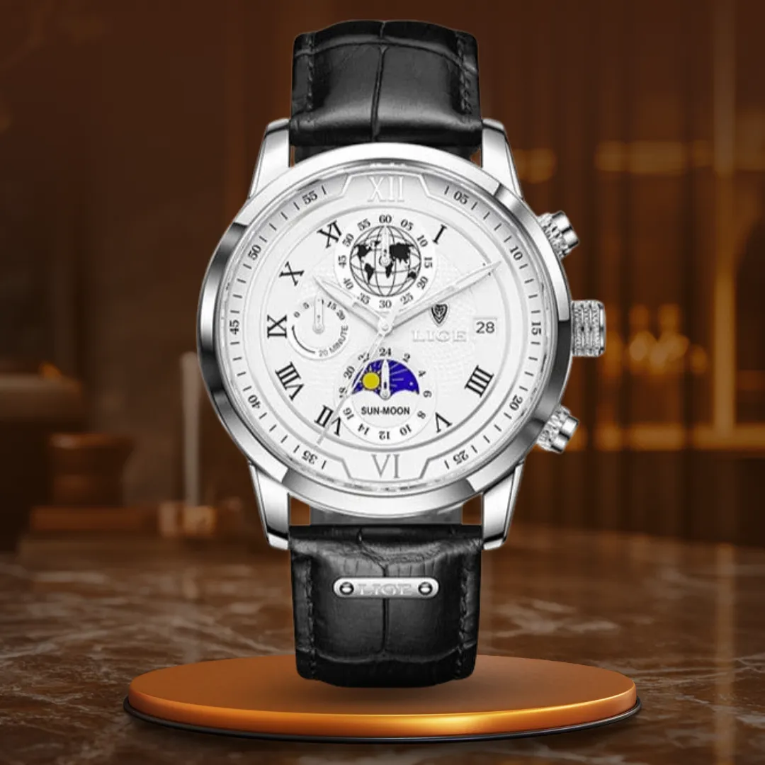 Premium Leather Chronograph Watch