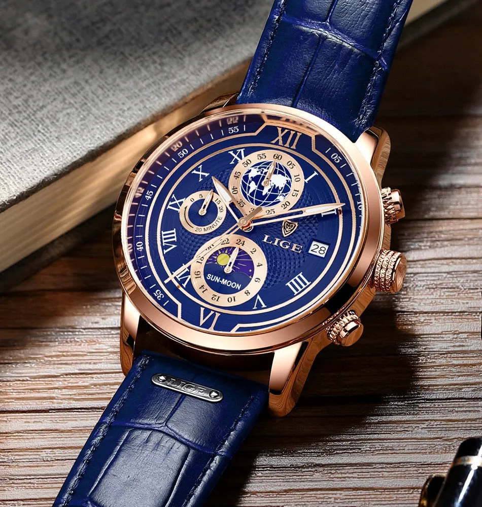 Premium Leather Chronograph Watch