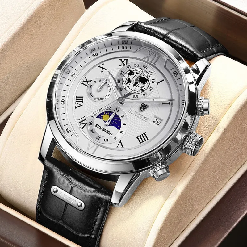 Premium Leather Chronograph Watch