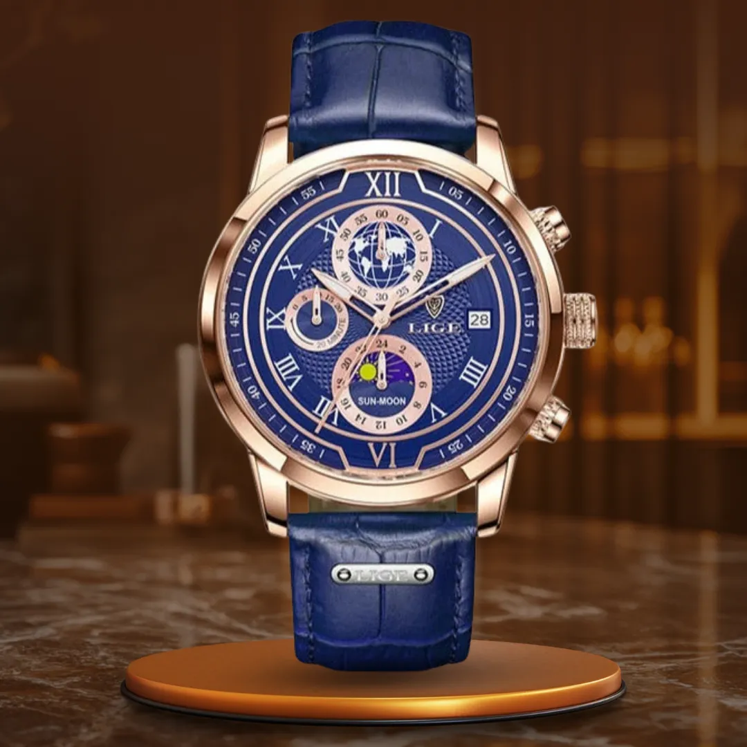 Premium Leather Chronograph Watch
