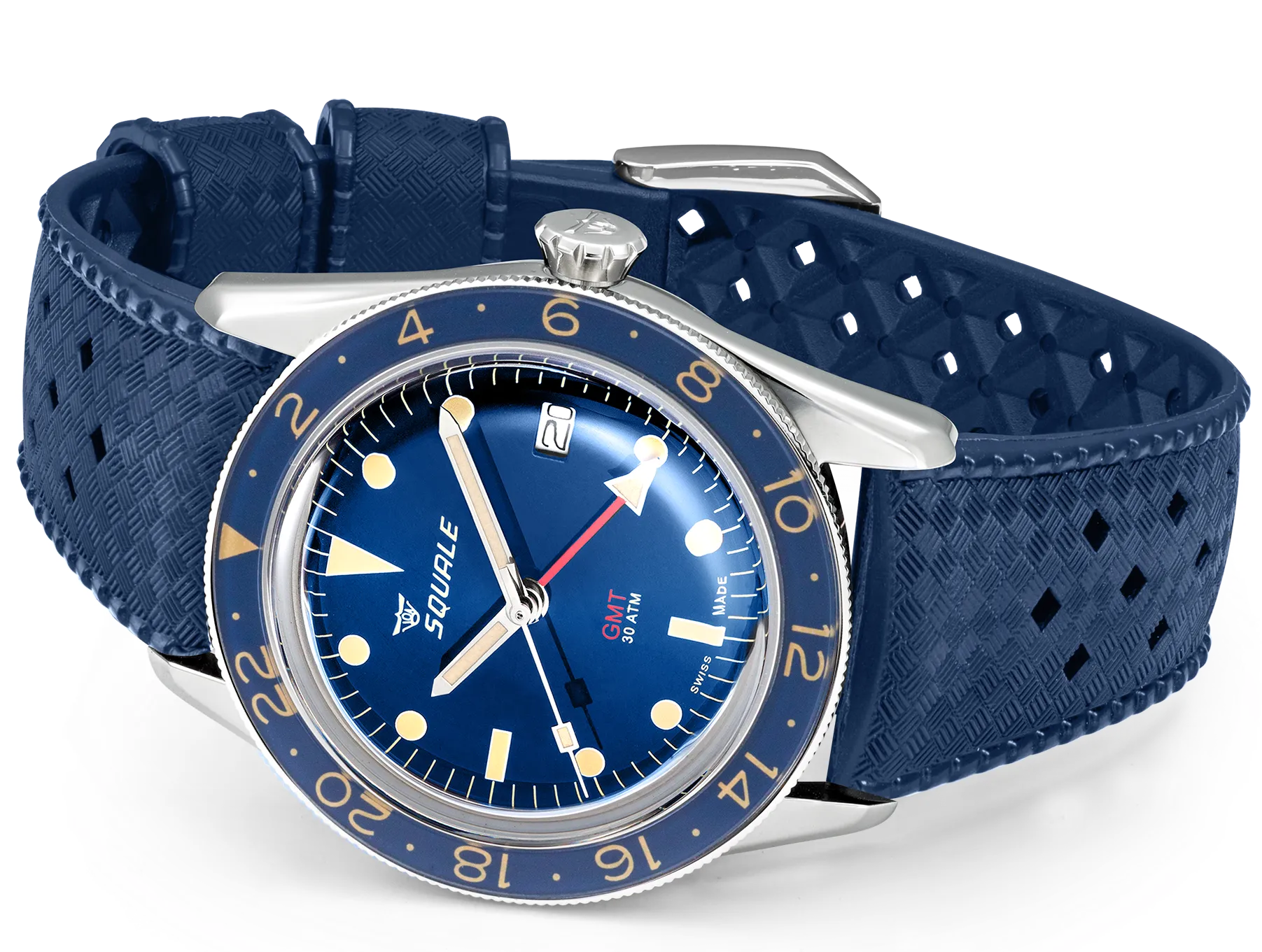 SQL Watch Sub-39 GMT Blue Vintage Rubber