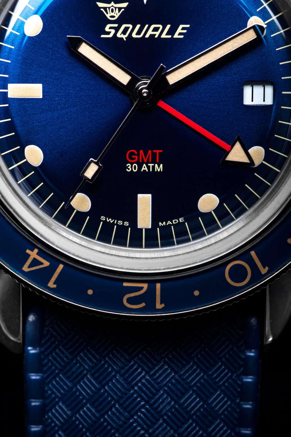 SQL Watch Sub-39 GMT Blue Vintage Rubber