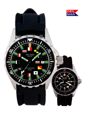 Super Glo Sports Strap Black Nautical #50235