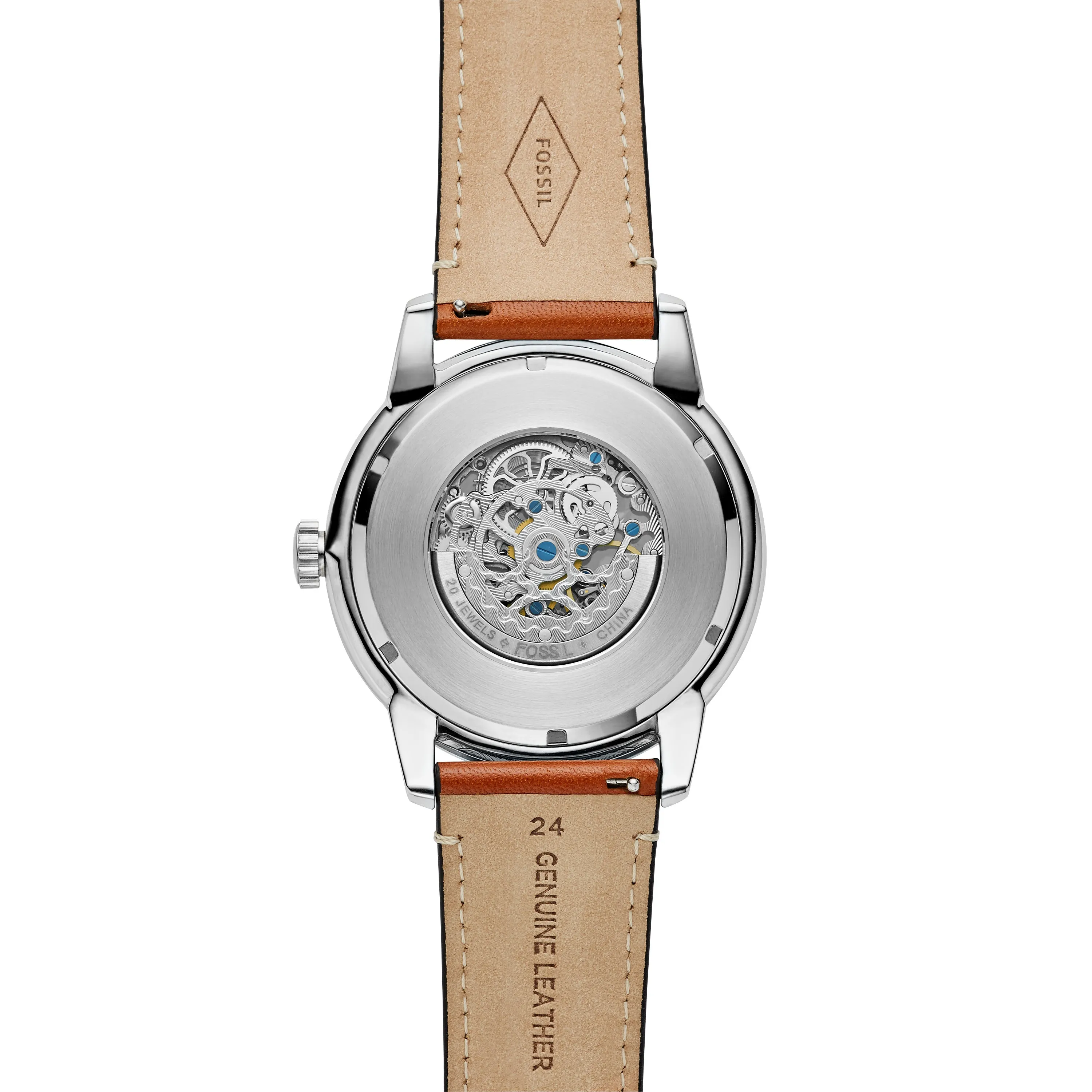 Townsman 48mm Automatic Light Brown Leather Watch