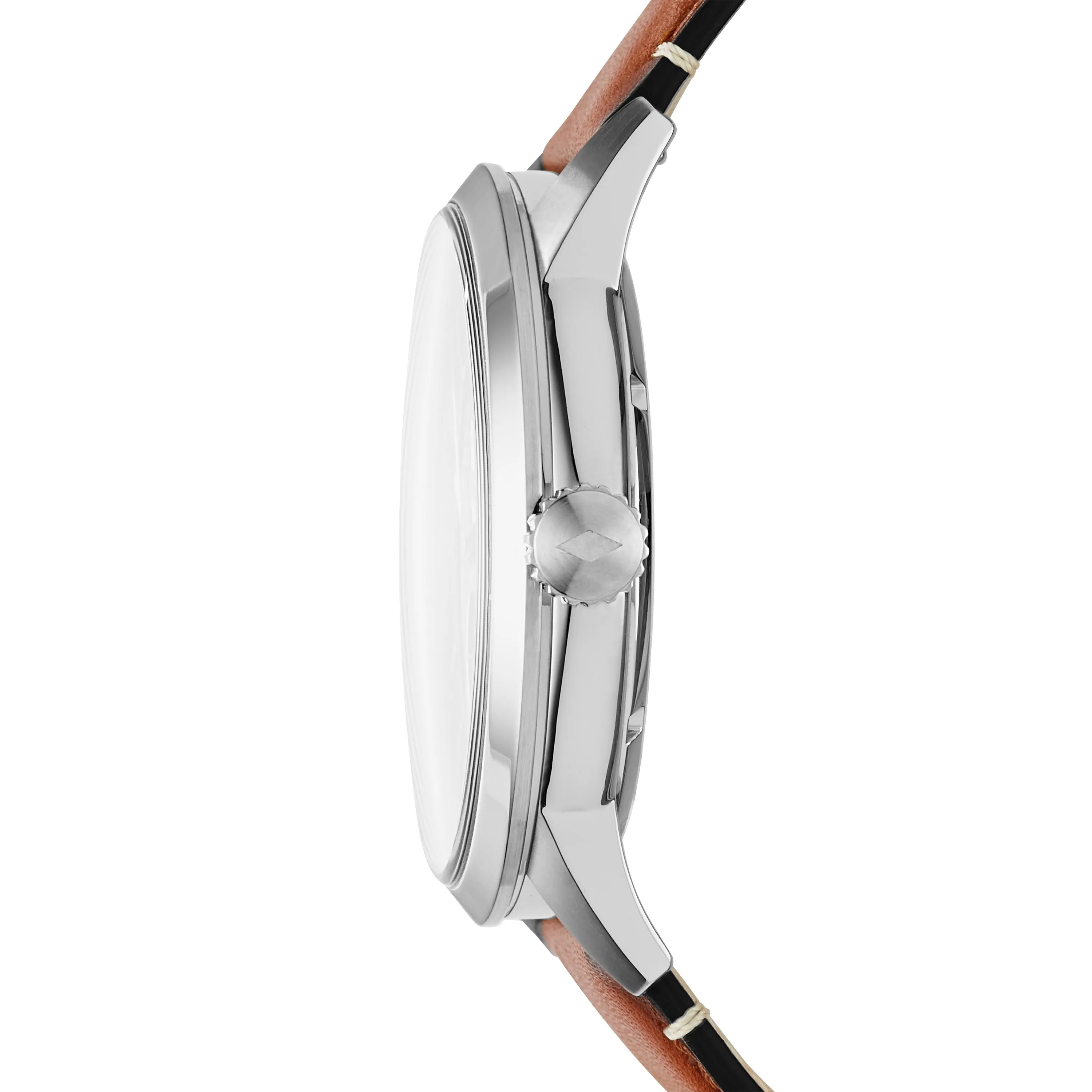 Townsman 48mm Automatic Light Brown Leather Watch