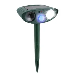 Ultrasonic Raccoon Repeller - PACK of 4 - Solar Powered - Get Rid of Raccoons in 48 Hours - CA